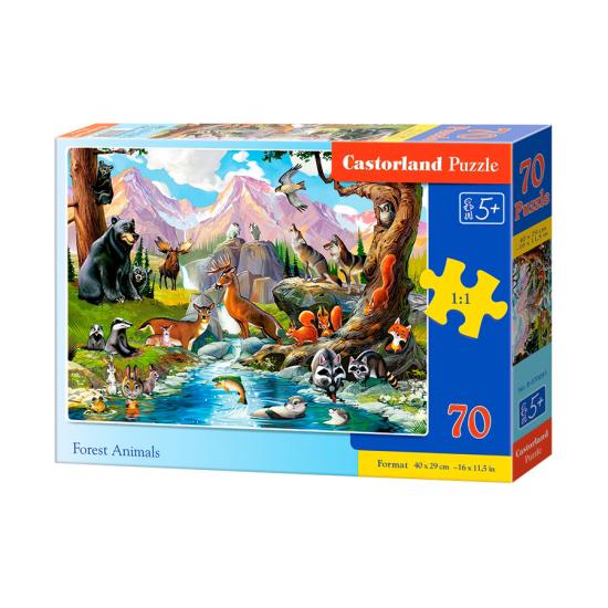Puzzle Castorland Animais na Floresta 70 Peças