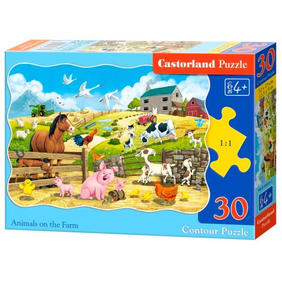 Puzzle Castorland Animais Na Fazenda de 30 Peças Puzzle Castorland Animais Na Fazenda de 30 Peças