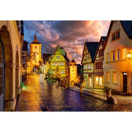 Puzzle Castorland Dusk em Rothenburg 1000 peças