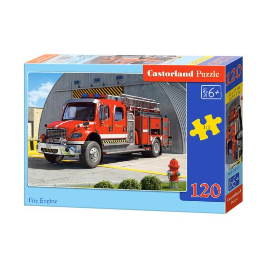 Puzzle Castorland Antigo caminhão de bombeiros 120 peças Puzzle Castorland Antigo caminhão de bombeiros 120 peças