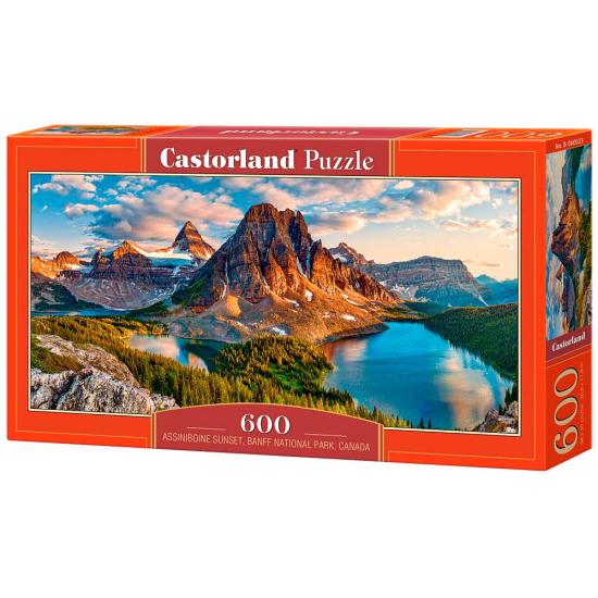 Castorland Sunset em Assiniboine, Canadá 600 peças Puzzle