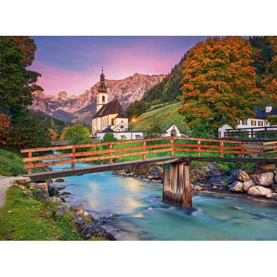 Puzzle Castorland Pôr do Sol em Ramsau 2000 Pçs