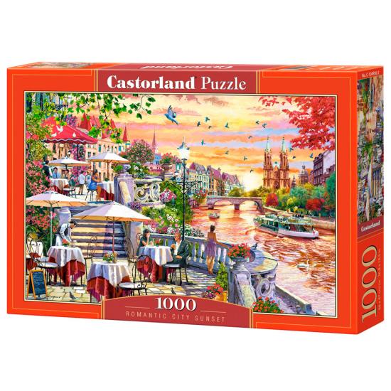 Puzzle Castorland Pôr do Sol Romântico da Cidade 1000 Peças Puzzle Castorland Pôr do Sol Romântico da Cidade 1000 Peças