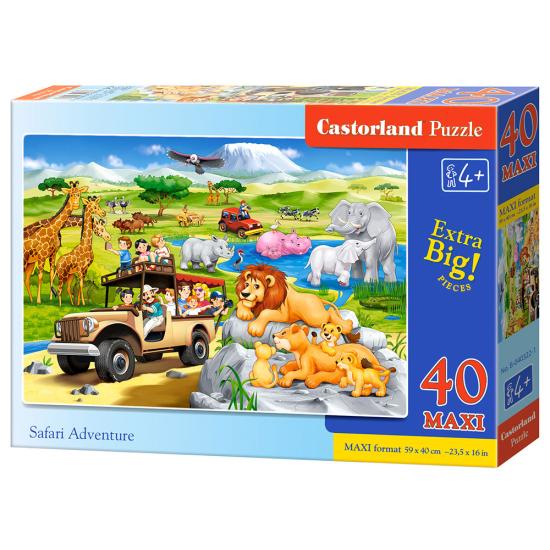 Puzzle Castorland Aventura Safari XXL de 40 Peças Puzzle Castorland Aventura Safari XXL de 40 Peças
