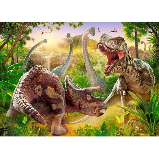Puzzle Castorland Batalha de Dinossauros de 180 Pçs