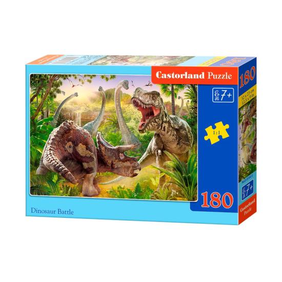 Puzzle Castorland Batalha de Dinossauros de 180 Pçs