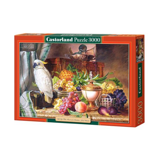 Puzzle Castorland Natureza Morta com Frutas e Cacatua 3000 Peça