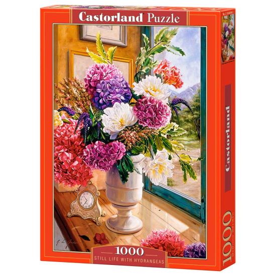 Puzzle Castorland Natureza Morta com Hortênsias 1000 pçs