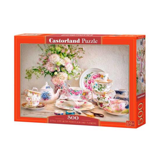 Puzzle Castorland Natureza Morta com Porcelana e Flores 5