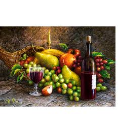 Puzzle Castorland Natureza-Morta de Frutas e Vinho 1000 P