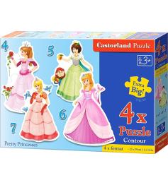 Puzzle Castorland Pretty PrincessesProgressivo 4+5+6+7