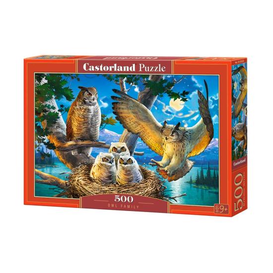 Puzzle Castorland Família de Corujas 500 peças