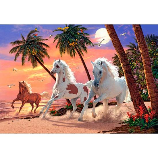 Cavalos Brancos Puzzle Castorland 1500 Peças