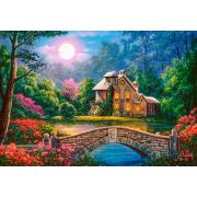 Puzzle Castorland Cabin no Jardim da Lua 1000 Peças