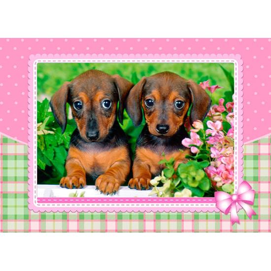 Cachorros Castorland Dachshund Puzzle 120 Peças