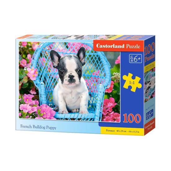 Puzzle Castorland Bulldog Francês Cachorro 100 Peças