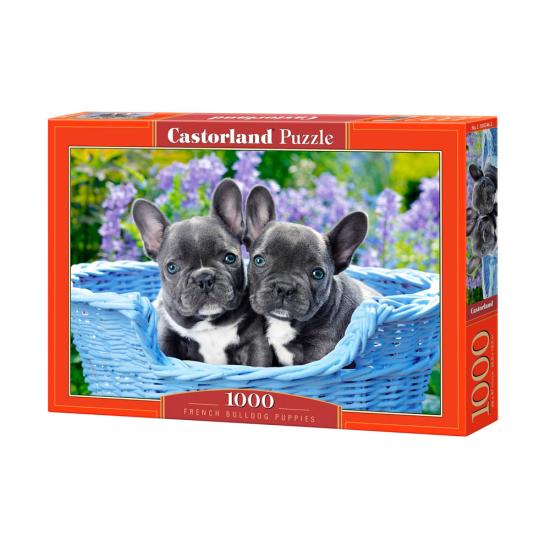 Puzzle Castorland Cachorros Bulldog Francês 1000 Peças