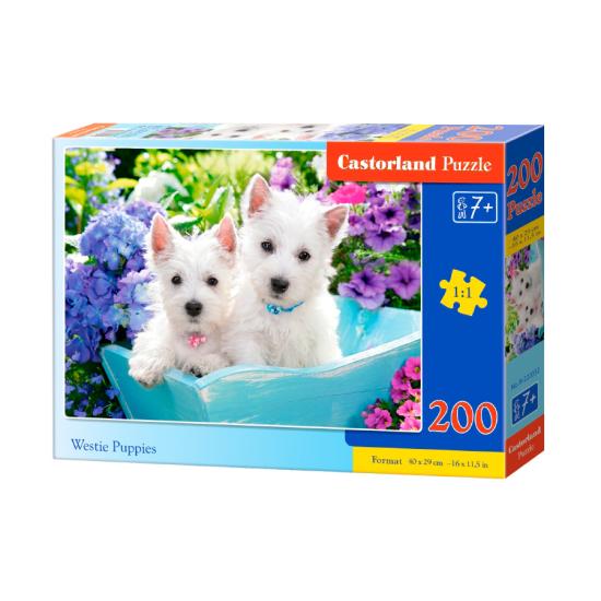 Puzzle Castorland Cachorros Westie 200 peças