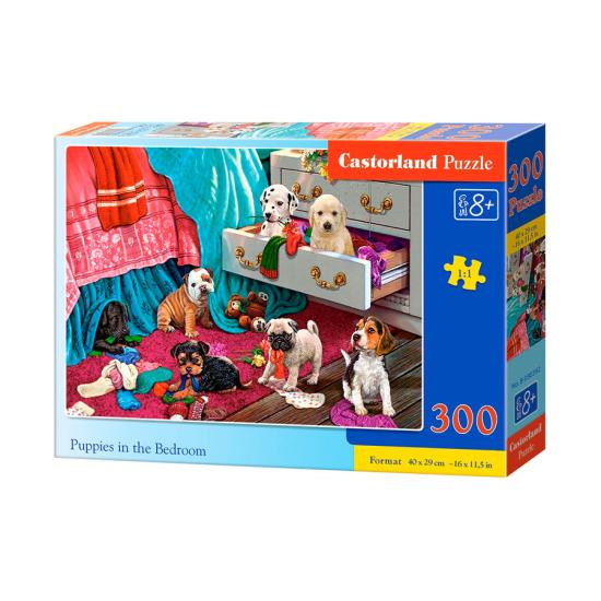 Puzzle Castorland Filhotes de no quarto 300 peças