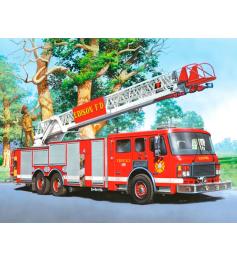 Puzzle Castorland Caminhão de Bombeiros 60 peças