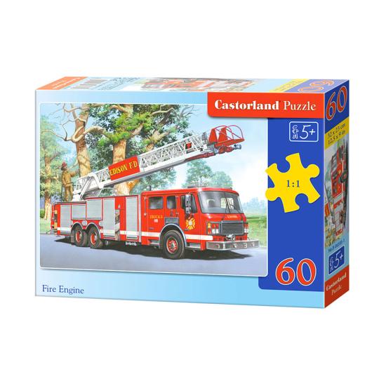 Puzzle Castorland Caminhão de Bombeiros 60 peças Puzzle Castorland Caminhão de Bombeiros 60 peças