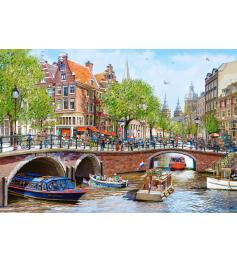 Puzzle Castorland Canais De Amsterdã 1000 Peças