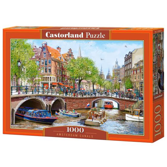 Puzzle Castorland Canais De Amsterdã 1000 Peças
