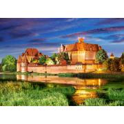 Puzzle Castorland Castelo de Malbork à noite, Polônia 1000 Pçs