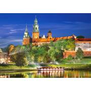 Puzzle Castorland Castelo de Wawel à noite, Polônia 1000 peças
