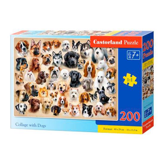 Puzzle Castorland Colagem de Cachorros 200 Peças