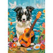 Puzzle Castorland Collie, Guitarra E O Mar de 500 peças