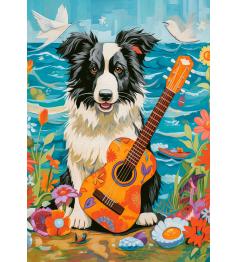 Puzzle Castorland Collie, Guitarra E O Mar de 500 peças