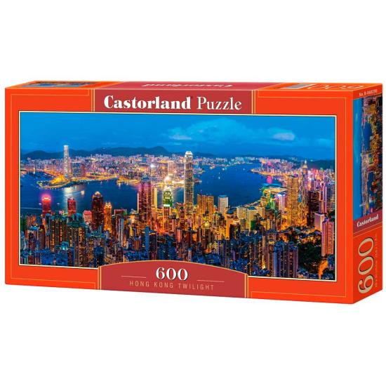 Puzzle Castorland Crepúsculo em Hong Kong 600 Peças