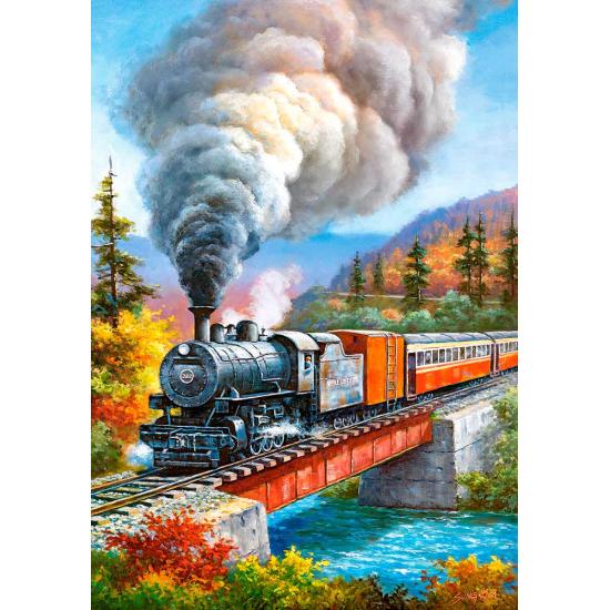 Puzzle Castorland Travessia de Trem 500 peças Puzzle Castorland Travessia de Trem 500 peças
