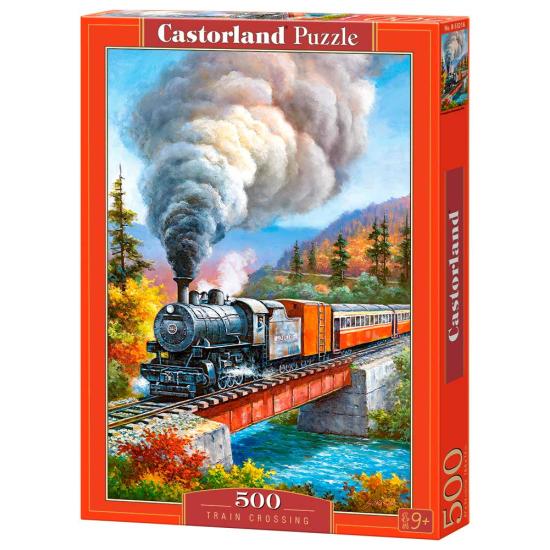 Puzzle Castorland Travessia de Trem 500 peças Puzzle Castorland Travessia de Trem 500 peças