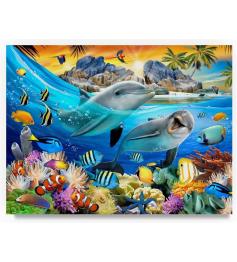 Puzzle Castorland Golfinhos nos Trópicos de 100 Peças