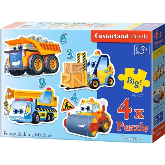 Máquinas de construção divertidas para Puzzles Castorland