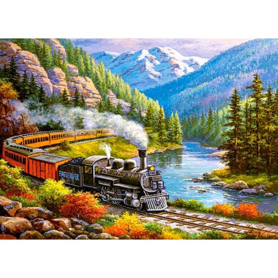 Puzzle Castorland O Trem "Rio Águia" 300 Peças