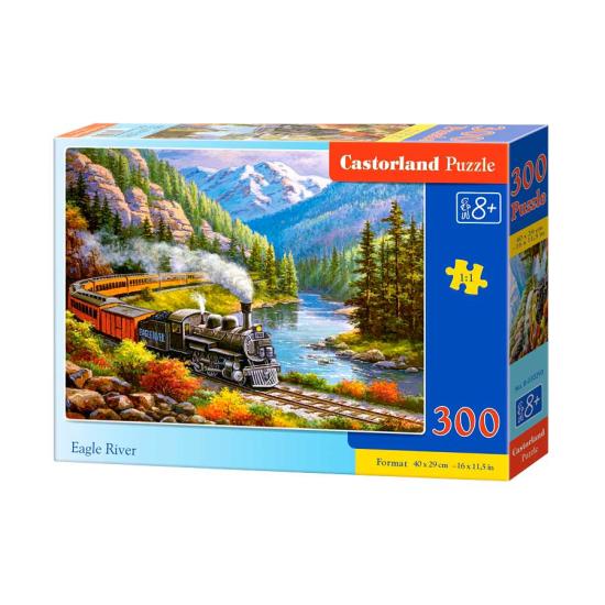 Puzzle Castorland O Trem "Rio Águia" 300 Peças