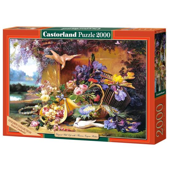Puzzle Castorland Elegante Bodegón com Flores 2000 Peças Puzzle Castorland Elegante Bodegón com Flores 2000 Peças