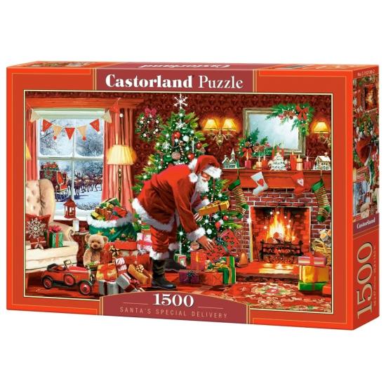 Puzzle Castorland Entrega Especial do Papai Noel 1500 Pçs