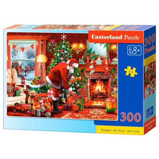 Puzzle Castorland Entrega Especial do Papai Noel de 300 Peças