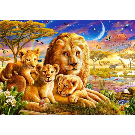 Puzzle Família Leão Castorland 500 peças