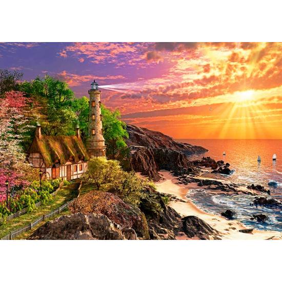 Puzzle Castorland Lighthouse on the Cliff 500 peças