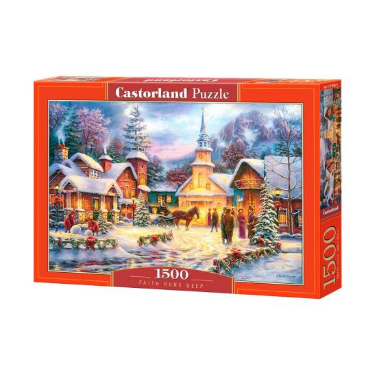 Puzzle Castorland Fé Profunda no Natal 1500 peças Puzzle Castorland Fé Profunda no Natal 1500 peças