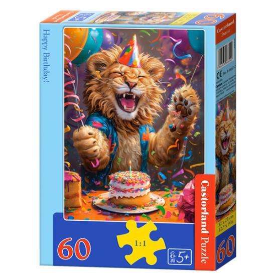 Puzzle Castorland Feliz aniversário Leão 60 peças