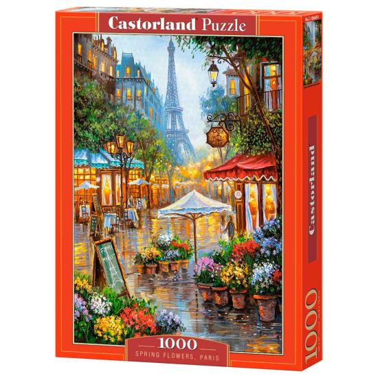 Puzzle Castorland Flores da Primavera, Paris 1000 peças