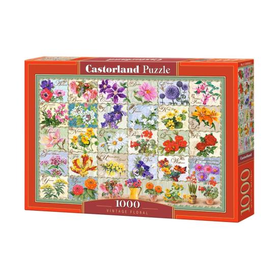 Puzzle Castorland Vintage Flores 1000 Peças