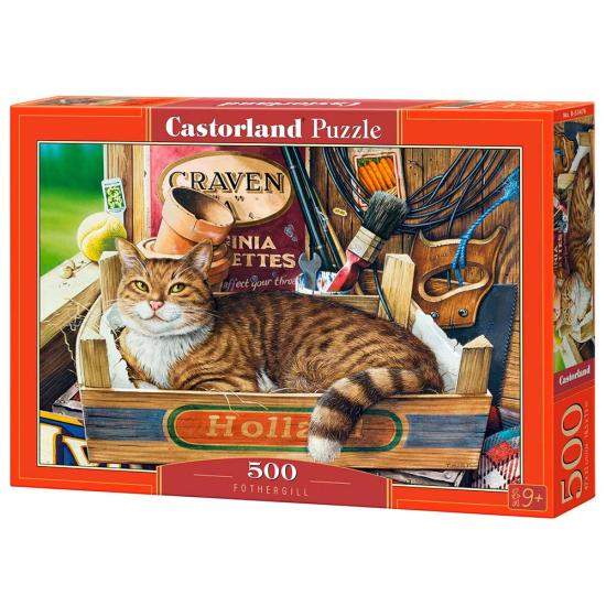 Puzzle Castorland Fothergill, O Gato na Caixa 500 Peças Puzzle Castorland Fothergill, O Gato na Caixa 500 Peças