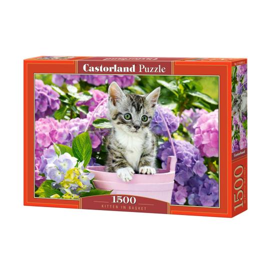 Puzzle Castorland Gatinho na Cesta 1500 Peças